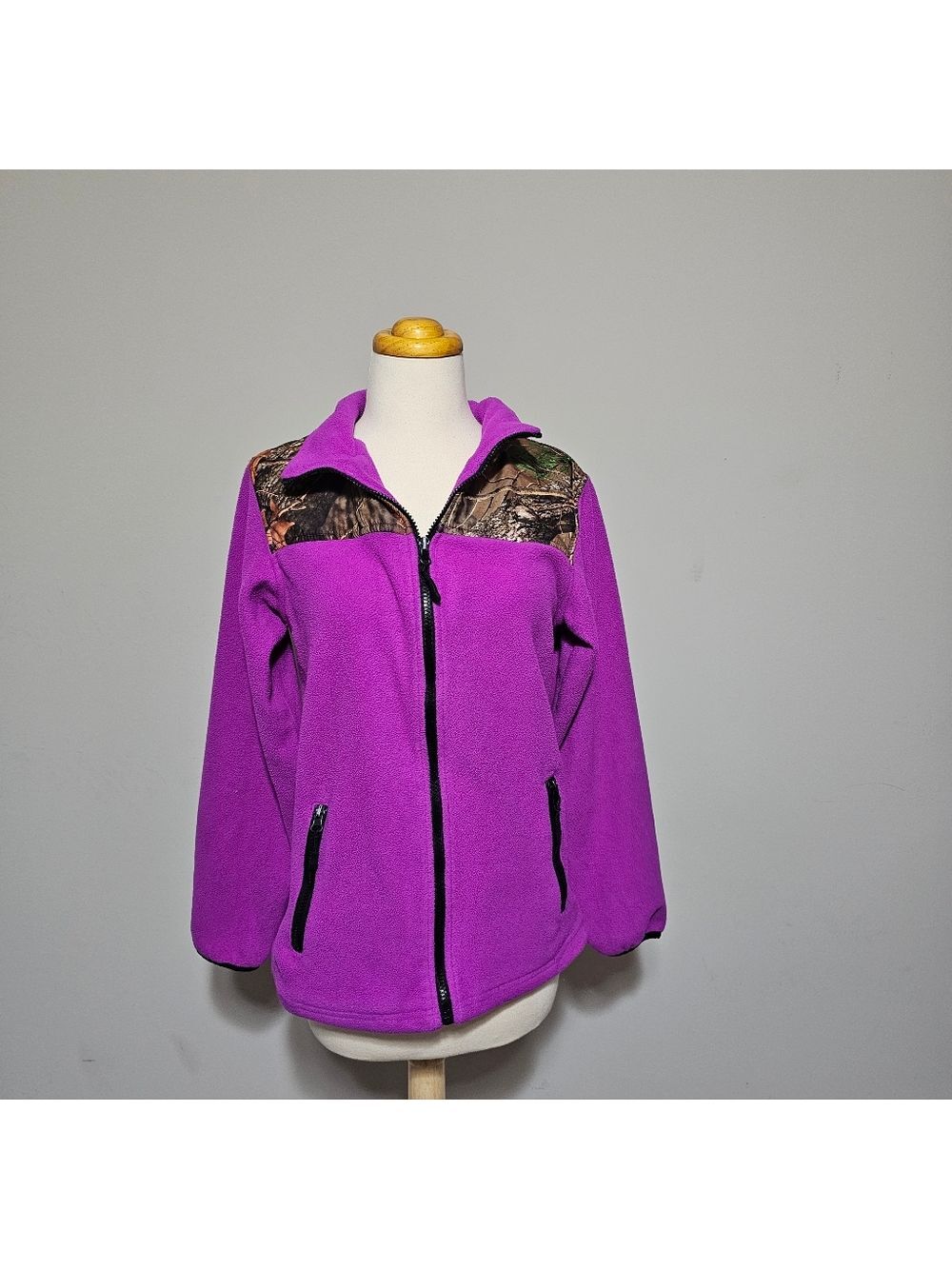 Trail Crest Purple Camo Fleece Jacket Women’s XL